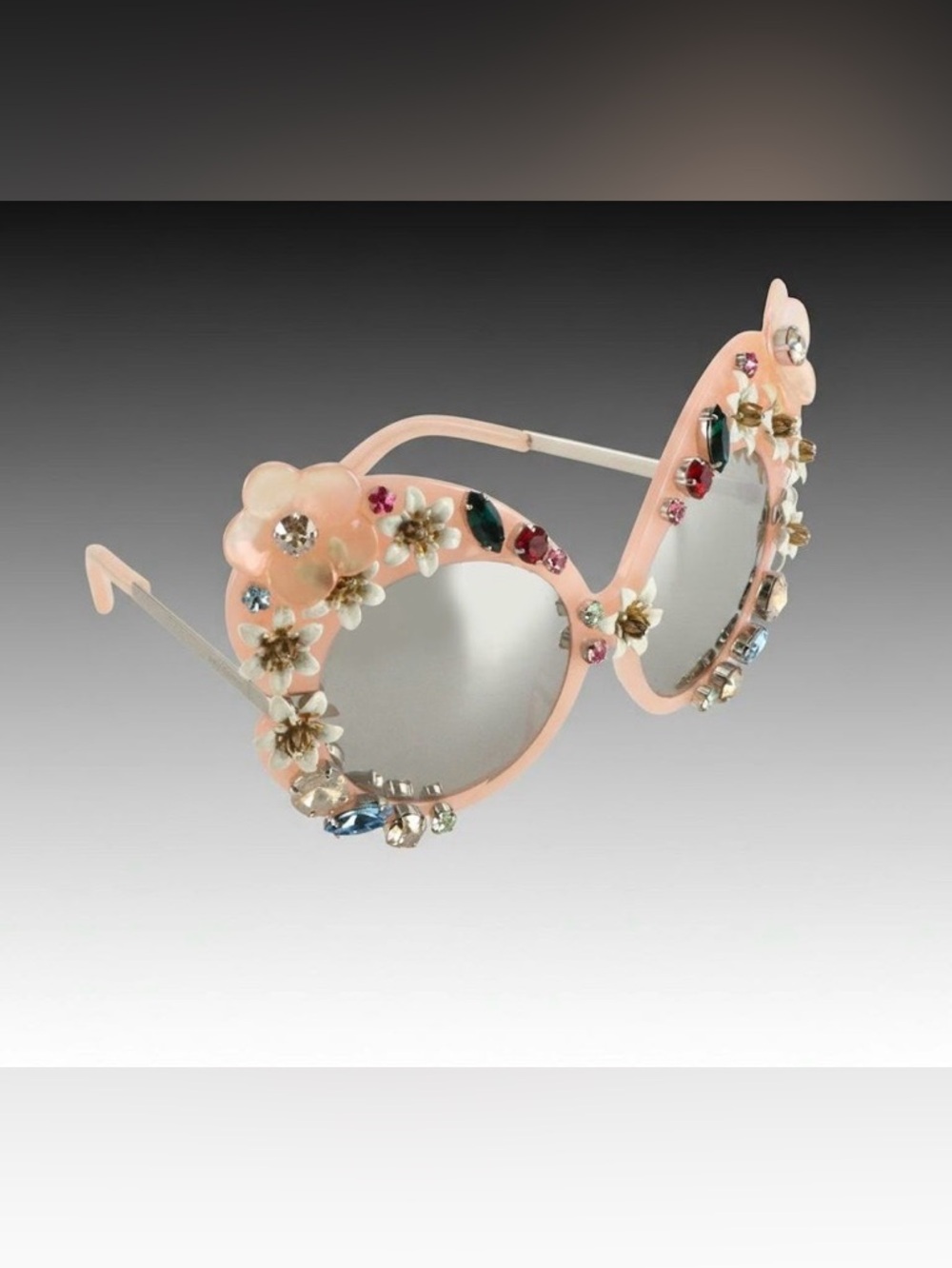 Dolce & Gabbana DG4292 Floral Appliqué & Embellished Butterfly Sunglasses W Case - Picture 3 of 8
